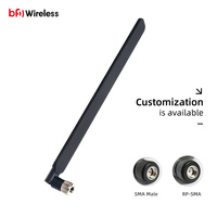 Antenne de canard en caoutchouc omnidirectionnelle haute performance 5G 600-6000MHz 10dBi avec connecteur SMA pour routeur/V2X/IoT/Smart Device/UAV