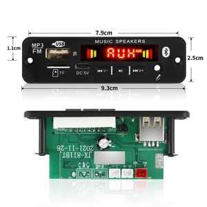 Papan dekoder MP3 Stereo 7-18V 2*20W 40W, papan dekoder pemutar MP3 <span class=keywords><strong>Bluetooth</strong></span> 5.0, modul USB FM AUX Radio kartu Handsfree musik - Product Image 5