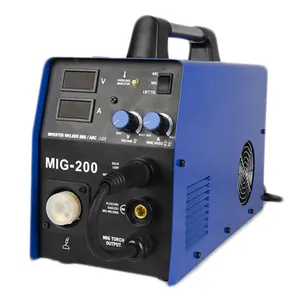 MIG-200 feed soldadores inversor máquina de solda mig mag co2 do fio de cobre de solda dc máquina de trabalho