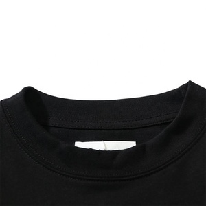 Luxury Plain Round <b>Neck</b> <b>Tshirt</b> <b>High</b> Quality Hiphop <b>Tshirt</b> With Embroidery Pocket - Product Image 3
