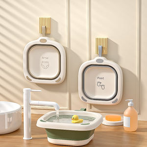 Juego de <span class=keywords><strong>lavabo</strong></span> plegable multifunción, suministros para bebés, productos de diseño de dibujos animados, <span class=keywords><strong>lavabo</strong></span> plegable de plástico para bebés para viajes infantiles - Product Image 2