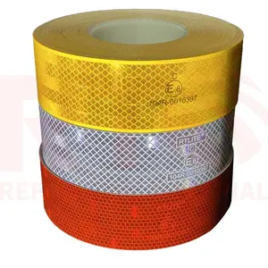 Material acrílico de grado diamante E8 ECE 104R pegatina de advertencia cinta reflectante Reflector pegatina rollo cinta reflectante
