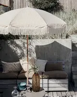 Custom Luxury Wooden Pole Outdoor Parasol