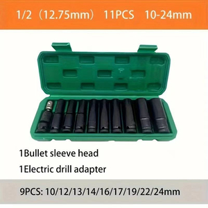8 10 16 pezzi <span class=keywords><strong>H4</strong></span>-H22mm esagonale presa per cacciavite a percussione Torx da 1/2 pollici per chiave elettrica a cricchetto - Product Image 4