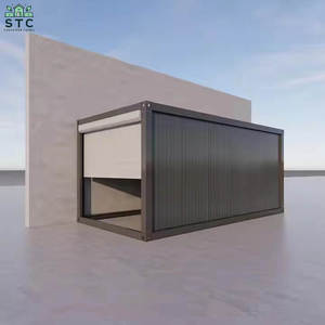 Casa Contenedor Prefabricada para Motocicletas, Almacén o Garaje, Diseño Moderno de 20 pies con Puerta Enrollable, Casa Pequeña - Product Image 2