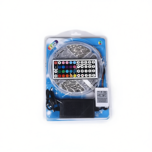ไฟแถบ LED 5 เมตร พร้อมรีโมทคอนโทรลและแหล่งจ่ายไฟ สำหรับใช้ภายในและภายนอกอาคาร - Product Image 2