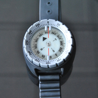 Montre de plongée nautique étanche avec boussole intégrée pour la randonnée - Montre de survie portable d'urgence avec cadran à aiguilles