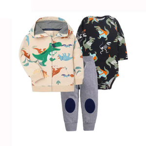 Mejores Precios Conjunto de 3 Piezas de <span class=keywords><strong>Ropa</strong></span> de Bebé para Niño Recién Nacido: Chaqueta con Cremallera, Sudadera con Capucha y Pantalones de Manga Larga para <span class=keywords><strong>Invierno</strong></span> - Product Image 5