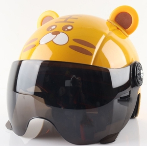 Casco <span class=keywords><strong>de</strong></span> Motocicleta Medio Rostro Marca AWN - Transpirable y Seguro para Niños en Aventuras Ciclistas - Product Image 5
