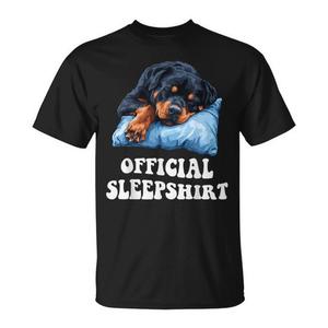T-shirt officiel Sleepshirt Rottweiler Dog Lover, noir, taille moyenne - Product Image 1