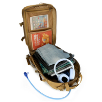 Sac à dos tactique de camouflage extérieur 3P de grande capacité 45L, durable, imperméable, fermeture éclair antivol, équipement de randonnée et de camping, tendance pour