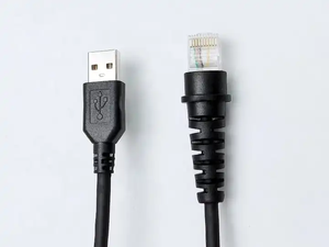 Cable de datos de escáner de código de barras USB recto en espiral de 2M para Honeywell HHP 3800G <span class=keywords><strong>4600G</strong></span> 4800 - Product Image 4