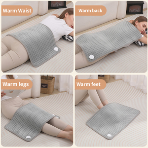 Coussin chauffant électrique matelassé avec contrôle de la température, utilisation quatre saisons, 100% polyester, prise EU pour la maison - Product Image 4