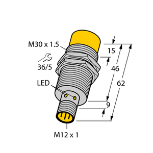 sensors inductive proximity switch NI20U-M30-AP6X-H1141 BI4-EM12E-AP45XLD NI40-G47SR-FZ3X2 - Product Image 1