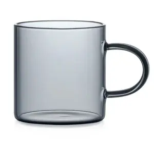 Cao Borosilicate nhỏ xử lý cup rõ ràng Băng xử lý Glass cup Flower Tea Cup