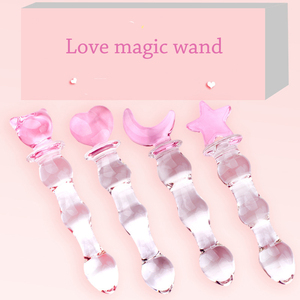 Sekschloodo गुदा सेक्स खिलौने बोरोसिलिकेट पाइरेक्स वंड हृदय आकार क्रिस्टल ग्लास महिलाओं के लिए - Product Image 6