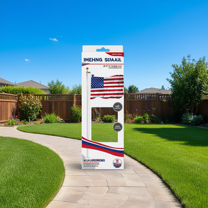 Kit de Mástil para Bandera Seccional de 20 Pies Alan Megrong, Mástil de Aluminio Extra Grueso con 1 Bandera y 2 Cuerdas, Modelo D0100XUP7SA - Product Image 2