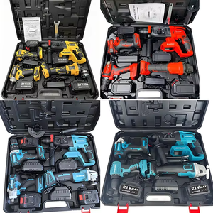 Factory OEM Cordless Plastic Box Kit 4 in 1 Brushless Impact Wrench Angle Hammer Drill <b>Power</b> <b>Tool</b> Set 4 in 1 4-in-1 Design - Product Image 6