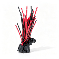 سلك نحاسي أصفر مقاس 18AWG 0.75 مم ثنائي النواة مع غلاف PVC مقاوم للماء IP67 بطول 15 سم و20 سم للسيارات والدراجات النارية والإلكترونيات