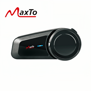 Auriculares de Motocicleta <span class=keywords><strong>MAXTO</strong></span> <span class=keywords><strong>M2</strong></span> de Silicona Negra con 12 Horas de Reproducción, <span class=keywords><strong>Intercomunicador</strong></span> Impermeable, 1 Año de Garantía - Product Image 1