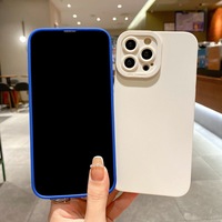 Étui de téléphone souple en TPU antichoc pour 14/15 Pro Max avec support de téléphone