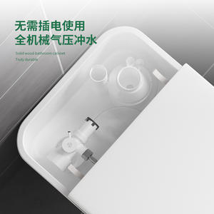 โถสุขภัณฑ์แบบไซฟอน 4.5 ลิตร ประหยัดน้ำ ติดตั้งบนพื้น เป็นมิตรกับสิ่งแวดล้อม เหมาะสำหรับอพาร์ทเมนต์ขนาดเล็ก - Product Image 3