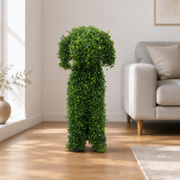 Figurine d'animal en herbe artificielle Milan 32x43x62cm pour la décoration intérieure et extérieure de la maison, du jardin, du patio, de la cour et de la pelouse
