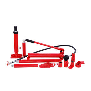 Ensemble d'outils de tensionnement de boulons hydrauliques manuels KHC, 10 tonnes, corps en métal rouge, vérins de réparation de châssis, garantie de 3 ans, hauteur maximale de 915 mm - Product Image 4