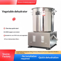 Commerciële groente- en fruitsaladespinner, water- en olieafwasmachine, centrifugale ontwateringsmachine met hoge snelheid
