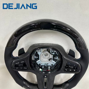 Volante in Fibra di Carbonio con LED e Riscaldamento per <span class=keywords><strong>BMW</strong></span> G20 <span class=keywords><strong>G21</strong></span> G28 G11 G12 G01 G05 G30 G22 G23 G26 F10 F30 Serie 3 Serie 5 - Product Image 6