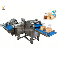 Ligne de production automatique de découpe et d'emballage de pain grillé, machine d'emballage du pain