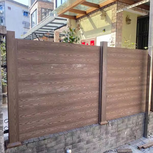 Valla de jardín Wpc moderna valla de WPC compuesta de plástico y madera con valla de jardín - Product Image 1