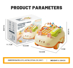 Yrb Đồ chơi điện thoại giáo dục sớm cho trẻ em Đồ chơi điện thoại trẻ sơ sinh dây kéo âm nhạc đa chức năng Khai Sáng - Product Image 6