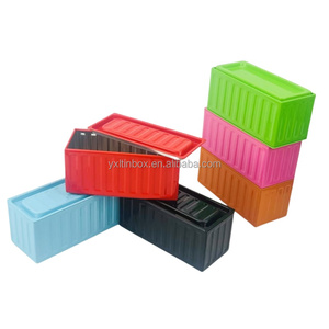 Tùy Chỉnh In Container Lấy Cảm hứng từ Kim Loại Hộp Vận Chuyển Hàng Hóa Đường Biển Container Mô Hình Tinplate Có Thể Thu Nhỏ Vận Chuyển Container Hình Hộp Thiếc - Product Image 1