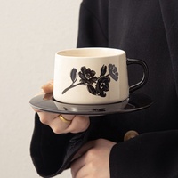 JINXIN Tasse à thé en grès de conception classique personnalisée, tasse à thé avec poignée en céramique personnalisée, ensembles de tasses en céramique à taux d'imposition préférentiel de l'UE 17.9%