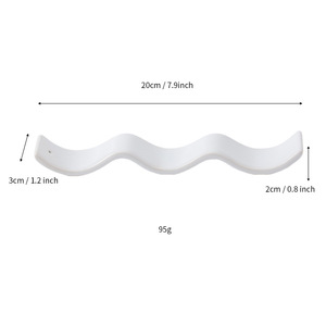 Quemador de incienso moderno de cerámica, forma de onda blanca, soporte para aromaterapia, para decoración del hogar y uso como regalo. - Product Image 2