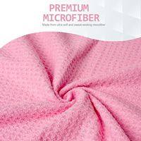 Serviette de yoga en microfibre antidérapante à picots gaufrés, absorbante, pour le yoga chaud, le fitness, le Bikram, le Pilates et la gym