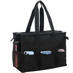 Utility Water Resistant Tote <b>Bag</b> with 13 Pockets, Top Zipper Closure & Thick Bottom Support, for Working Women - Product Image 1