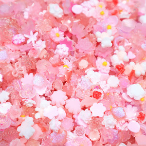 Mini Dijes <span class=keywords><strong>de</strong></span> Resina 500pcs/Bolsa, Lazo <span class=keywords><strong>Aurora</strong></span>, Flor Luminosa, Camelia para Uñas, DIY, Pinzas para el Cabello - Product Image 2