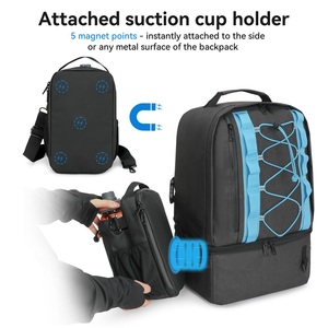 Mochila Nevera Plegable Impermeable de 26L para Hombre y Mujer, con Dos Compartimentos y Soporte Magnético para Botella de Agua de 4L - Product Image 3