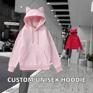 Sweat à capuche unisexe surdimensionné en molleton délavé, personnalisé OEM, écologique, grandes tailles, avec logo brodé pour hommes et femmes - Product Image 2