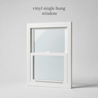 Ventana Corredera Vertical de Vinilo con Eficiencia Energética Verificada, Doble Acristalamiento Low-E con Mosquitera para Reemplazo en Viviendas