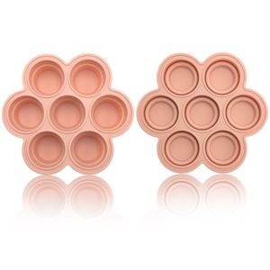 Custom Logo Flexible Foldable <b>Silicone</b> 7 Cavity Ice Cream Maker Easy Release Lid Reusable DIY Color Food Safe Eco-Friendly - Product Image 4