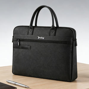 حقيبة مستندات أنيقة مخصصة للأعمال بحجم A4، حقيبة لابتوب سميكة، حقيبة يد مقاومة للماء ذات سعة كبيرة - Product Image 1