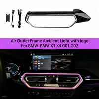Luz ambiental LED para rejilla de ventilación de coche para X3 G01 X4 G02 IX3, tira de luz de ambiente para salida de aire del salpicadero delantero, 100% Plug and Play