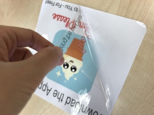 Không thấm nước nhãn dán biểu tượng tùy chỉnh in ấn có thể tháo rời tĩnh bám Sticker cửa sổ Nhãn dán trong suốt cho cửa kính - Product Image 5