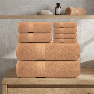 Ensemble de serviettes de bain jetables en coton uni, rectangulaires, tissées, douces pour la peau, pour usage hôtelier, adultes - Product Image 1
