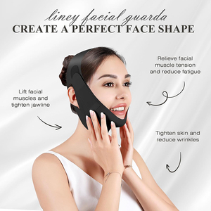 Masker wajah, dapat disesuaikan, masker wajah pelangsing pembentuk rahang tali dagu ganda untuk tidur garis V Masker Pengangkat - Product Image 3