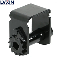 Treuil coulissant pour camion de 4 po, poche standard, 5 500 lb WLL, treuil de contrôle de cargaison robuste pour remorque à plateau plat, fournisseur OEM