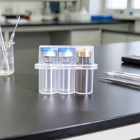 Lot de 3 flacons de 3 ml pour poudre lyophilisée, étui de voyage personnalisé, étui pour flacon de poudre lyophilisée, OEM, PP de haute qualité pour le stockage en chaîne du froid et l'emballage de détail